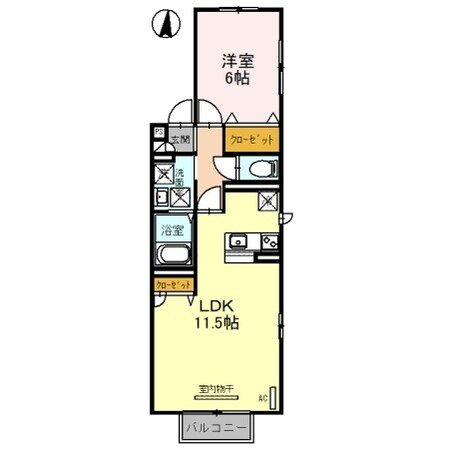 プレミール Cの物件間取画像